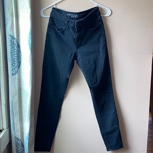 American Eagle HI Rise Jeggings black size 4